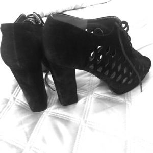Platform cutout shoes